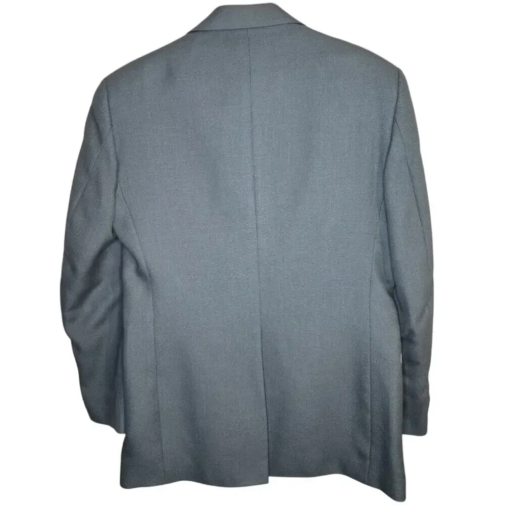 Haggar Gentleman's Fit 40R Sage Green Blazer Sport Coat [0135]